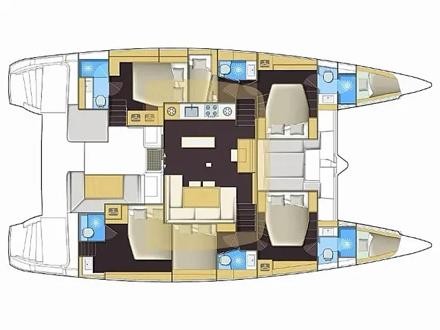 Lagoon 52F - [Layout image]