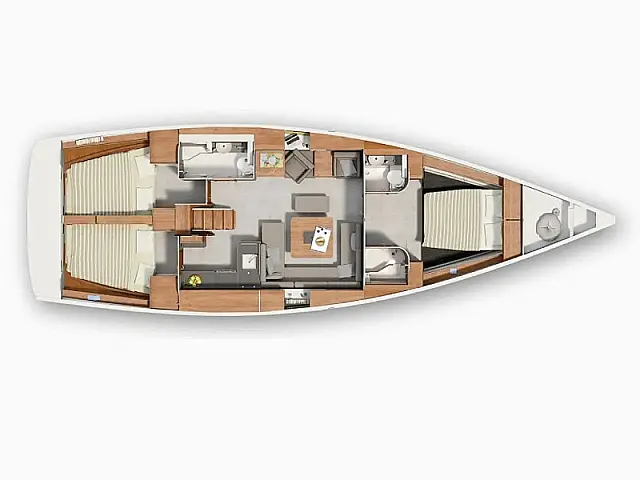 Hanse 455 - [Layout image]