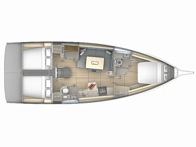 Dufour 41 - [Layout image]