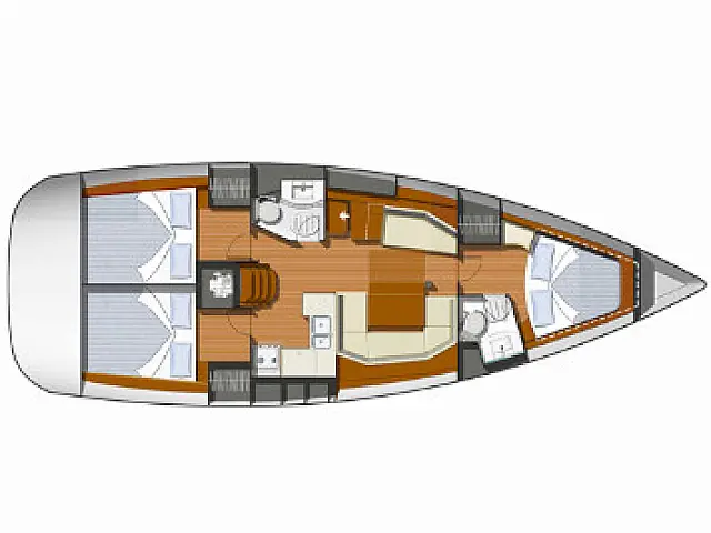 Sun Odyssey 409 - [Layout image]