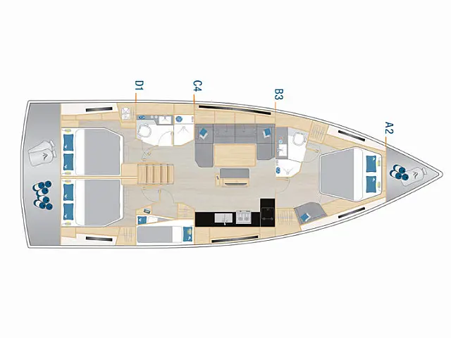 Hanse 460 Owners - [Layout image]