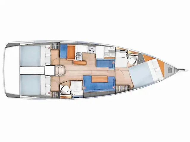 Sun Odyssey 410 - [Layout image]