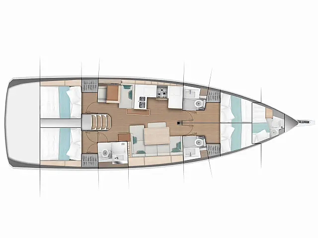 Sun Odyssey 490 - [Layout image]