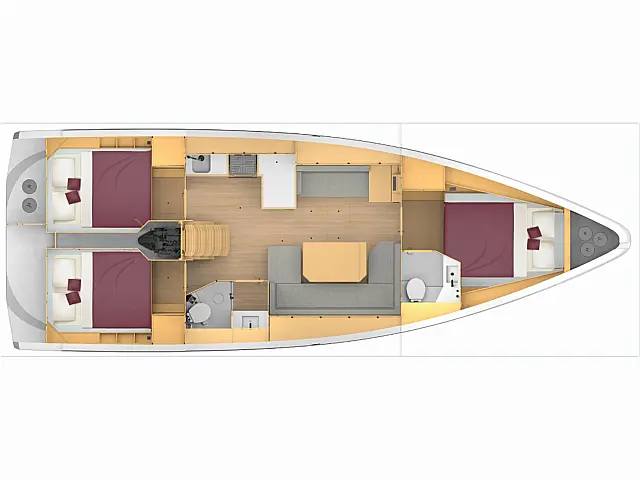 Bavaria C42 - [Layout image]
