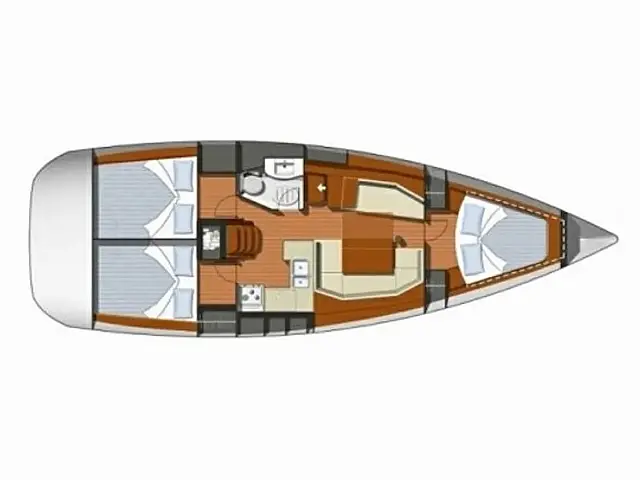 Sun Odyssey 37 - [Layout image]