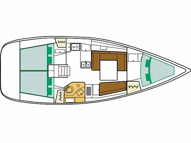 Oceanis 37 - [Layout image]