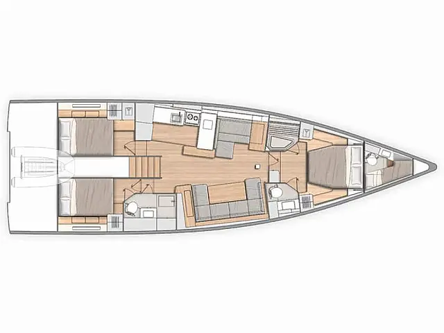 Oceanis 54 - [Layout image]