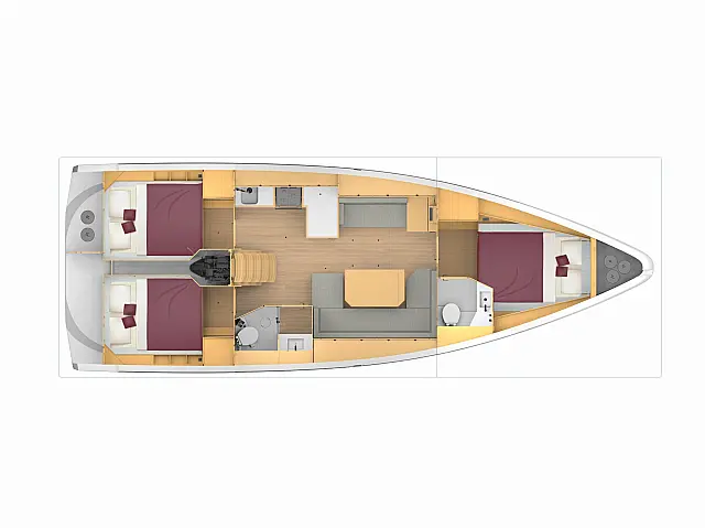 Bavaria C42 - [Layout image]