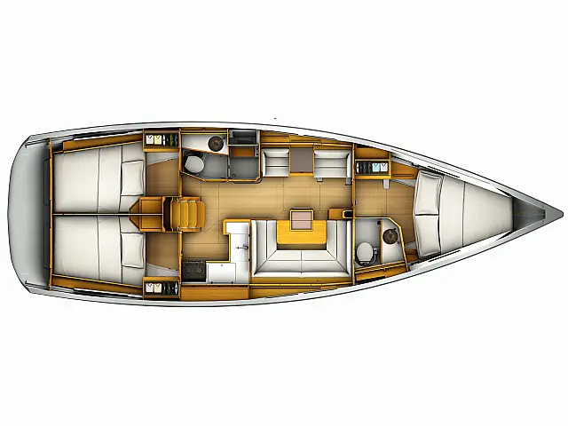 Sunsail 41 - [Layout image]
