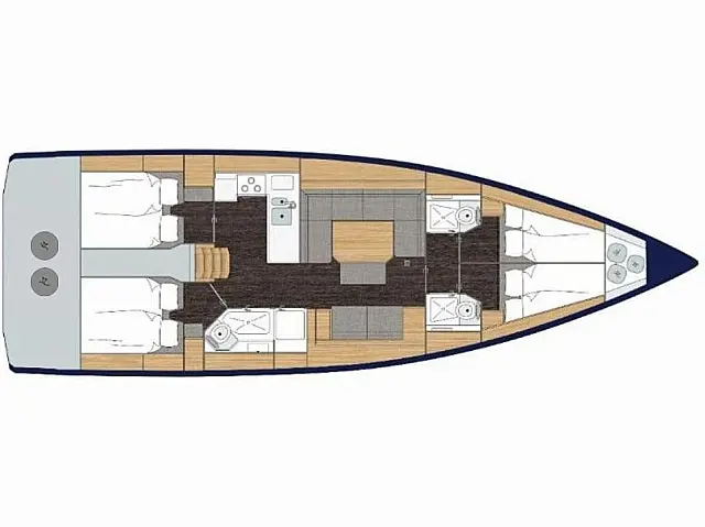 Bavaria Cruiser 45 - [Layout image]