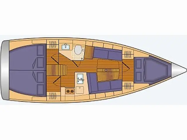 Hanse 348 - [Layout image]