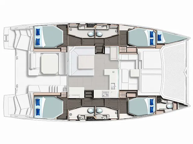 Sunsail 454 - [Layout image]