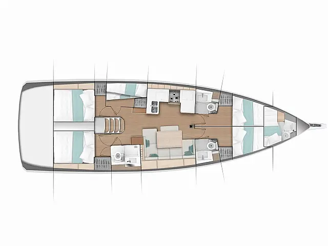 Sun Odyssey 490 - [Layout image]