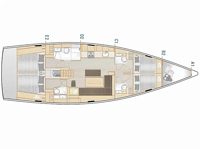 Hanse 508 - [Layout image]