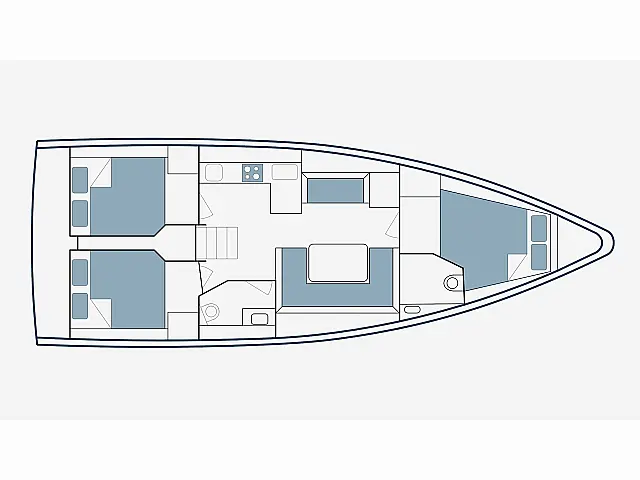 Bavaria C38 - [Layout image]