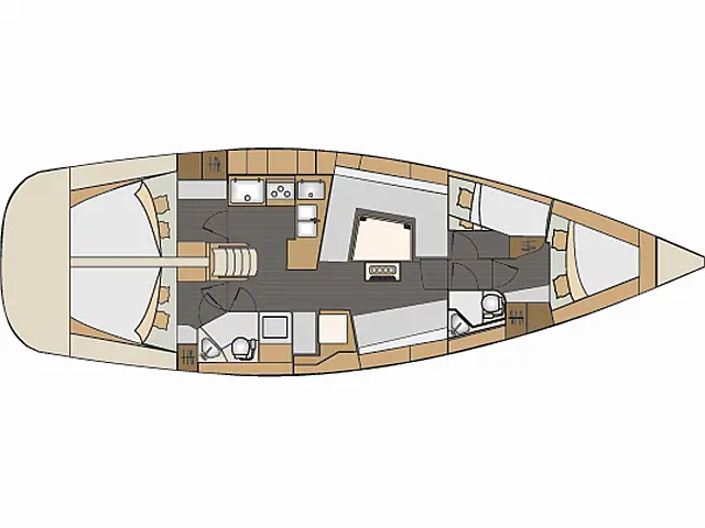Elan 45 - [Layout image]