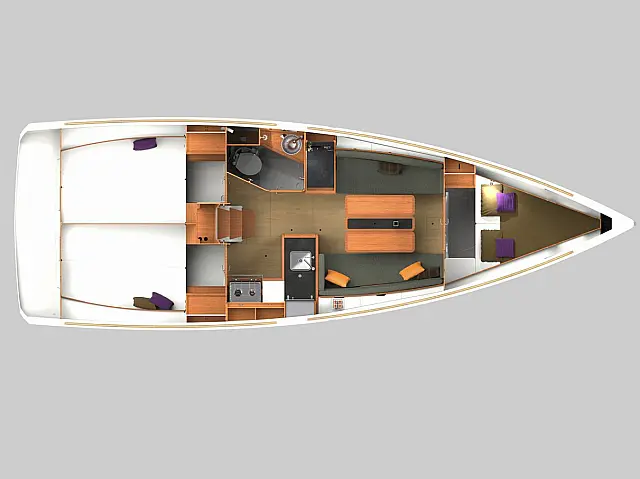 Sun Odyssey 349 - [Layout image]