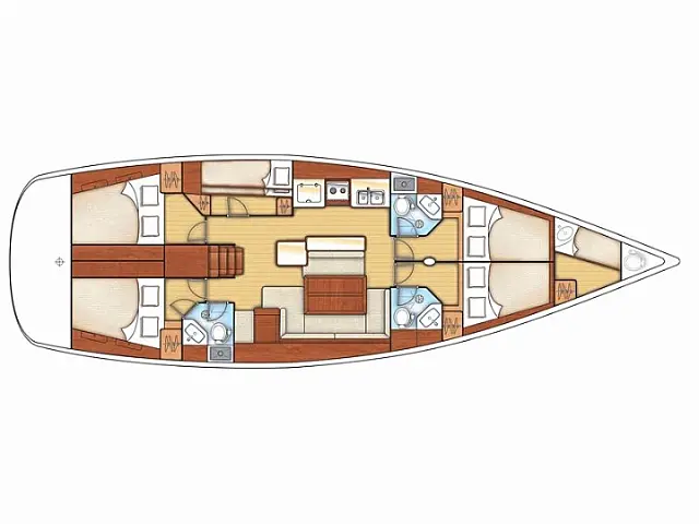 Oceanis 50 - [Layout image]