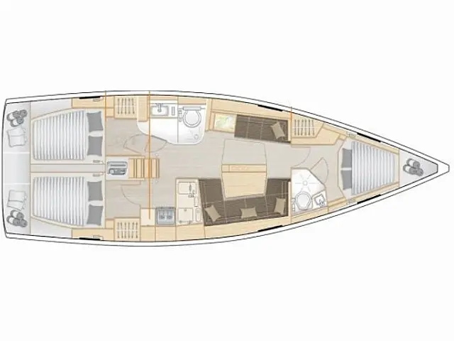 Hanse 418 - [Layout image]