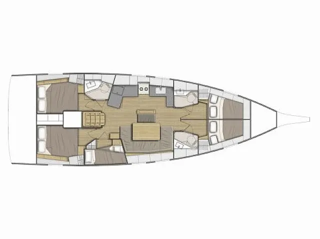 Oceanis 46.1 - [Layout image]