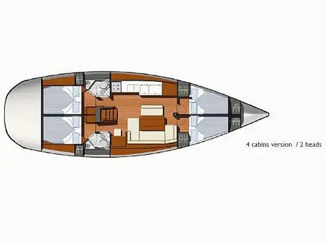 Sun Odyssey 44 i - [Layout image]