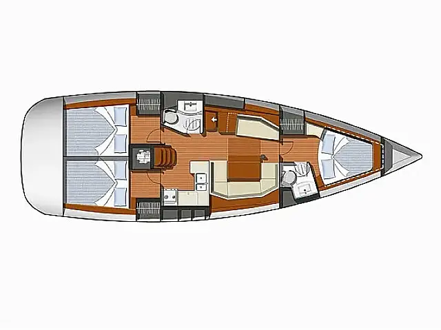Sun Odyssey 42 i - [Layout image]