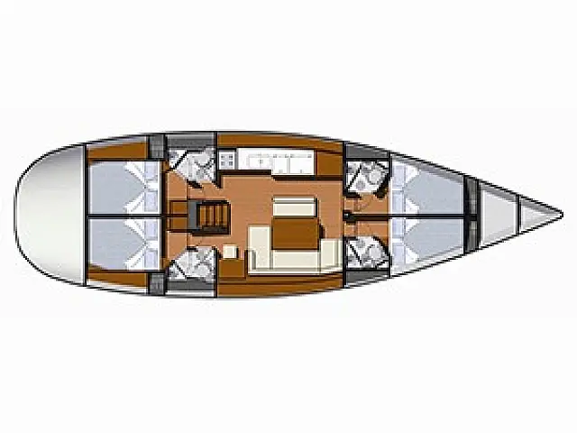 Sun Odyssey 49 - [Layout image]