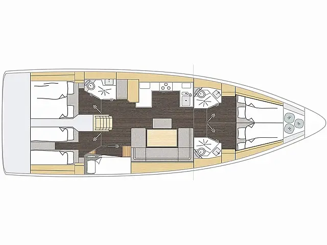Bavaria C46 - [Layout image]