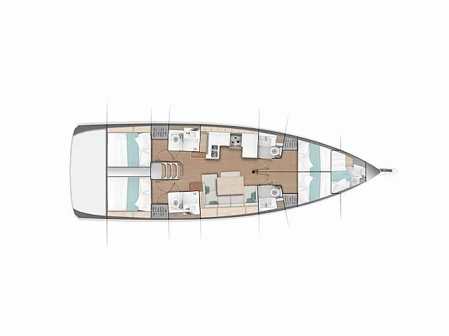 Sun Odyssey 490 - [Layout image]