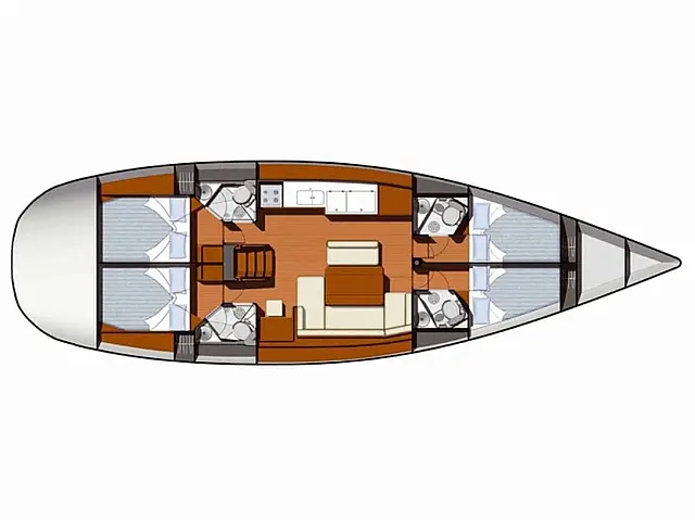 Sun Odyssey 49 - [Layout image]
