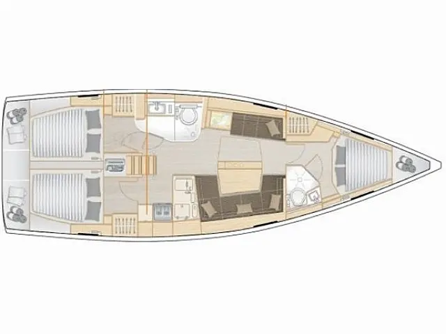 Hanse 418 - [Layout image]
