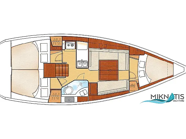 Oceanis 34 - [Layout image]
