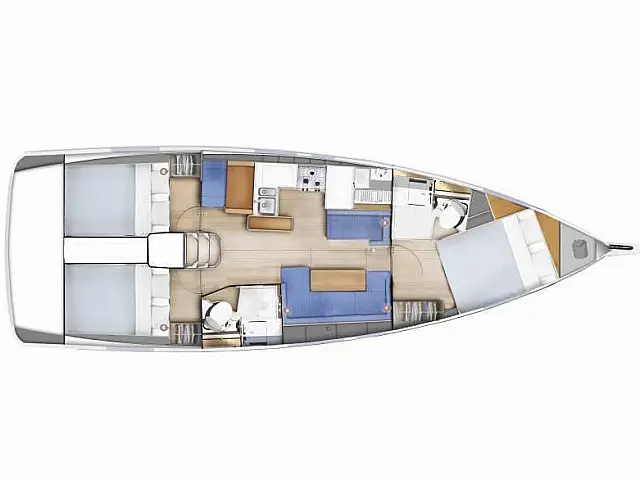 Sun Odyssey 410 - [Layout image]
