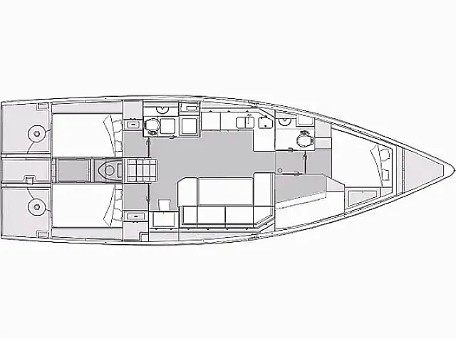 Elan Impression 45 - [Layout image]