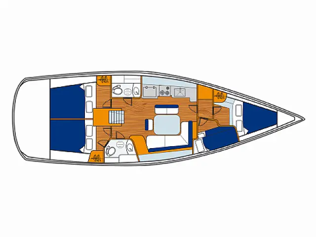 Oceanis 43 - [Layout image]