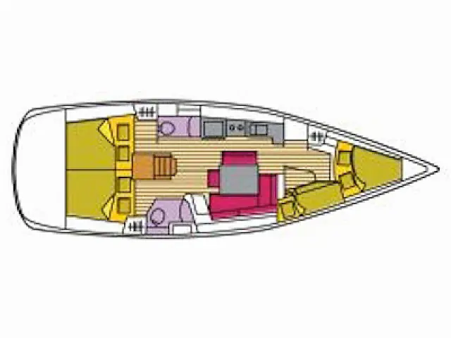 Oceanis 43 - [Layout image]