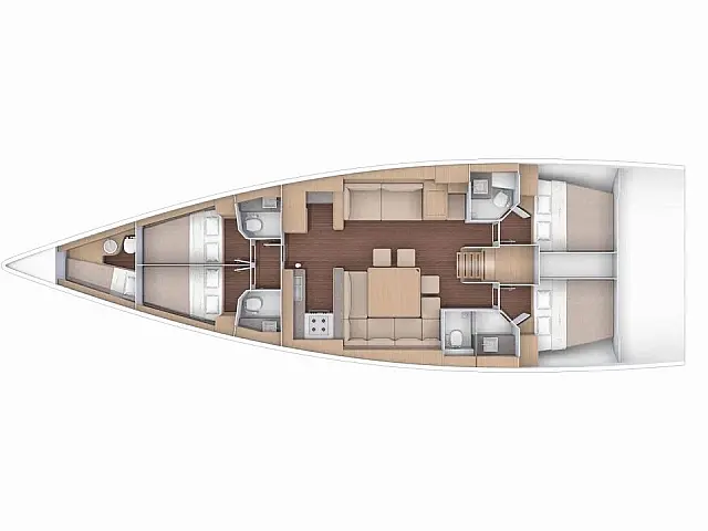 Dufour 56 Exclusive - [Layout image]