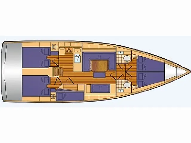 Bavaria C45 - [Layout image]