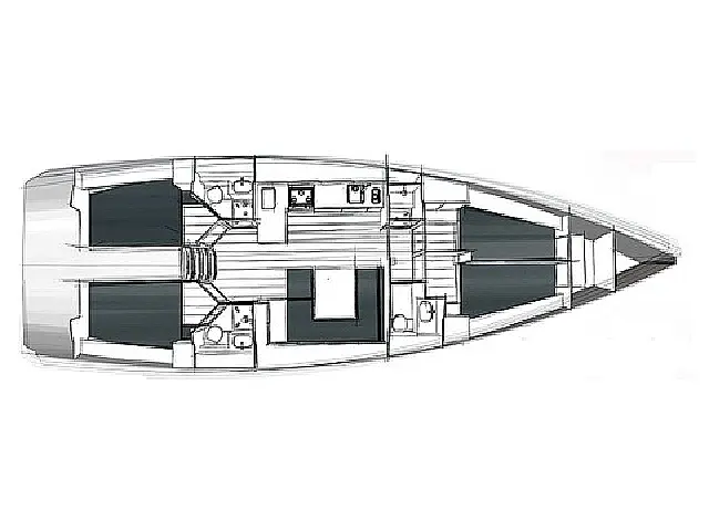 Bavaria Cruiser 45 - [Layout image]