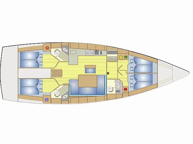 Bavaria  Cruiser 46 - [Layout image]