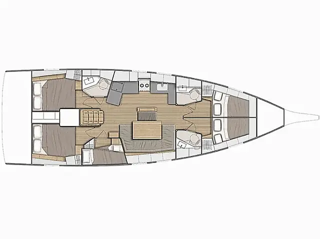 Oceanis 46.1  - [Layout image]