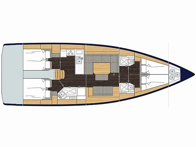 Bavaria C45 - [Layout image]