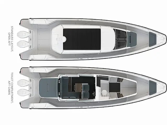Axopar 37 XC Cross Cabin - [Layout image]
