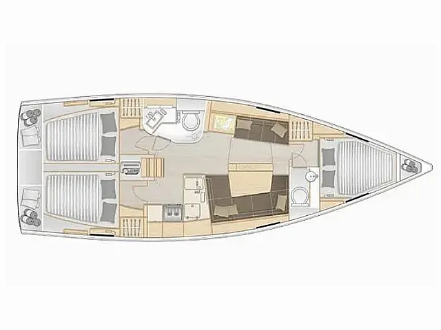Hanse 388 - [Layout image]