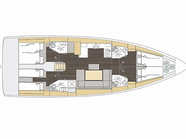 Bavaria C46 - [Layout image]