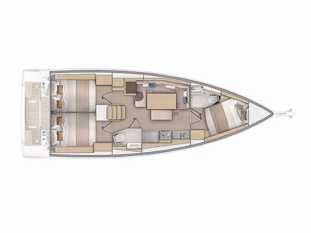 Oceanis 37.1 - [Layout image]