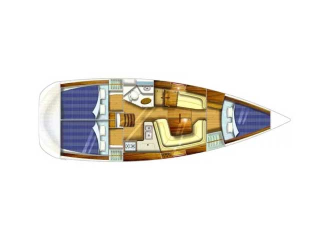 Sun Odyssey 35 - [Layout image]