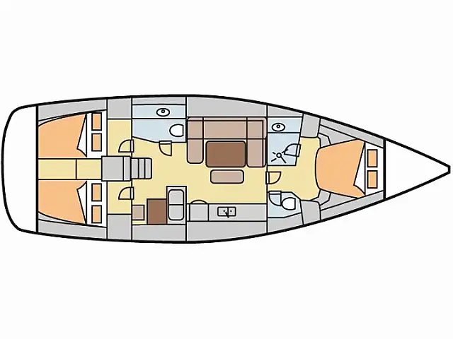Dufour 445 Grand Large - [Layout image]