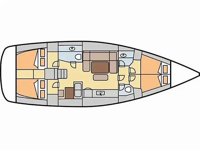 Dufour 450 Grand Large - [Layout image]