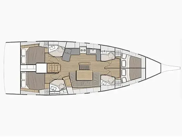 Dufour 460 Grand Large - [Layout image]